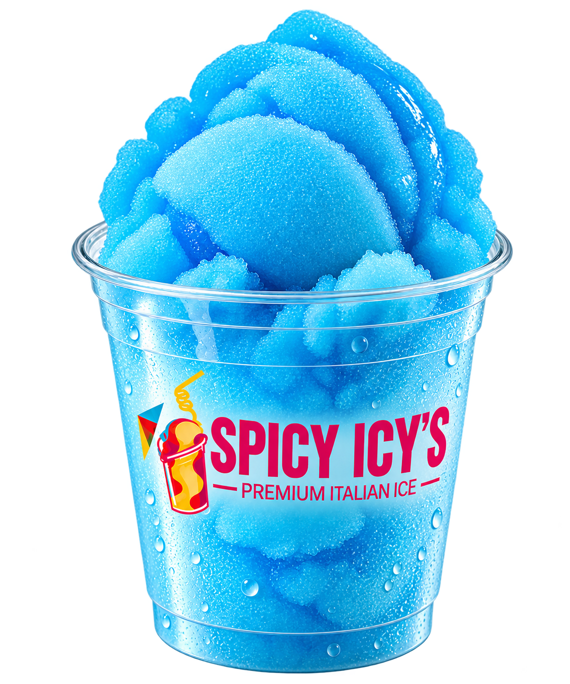 Blue Raspberry Italian ice cup
