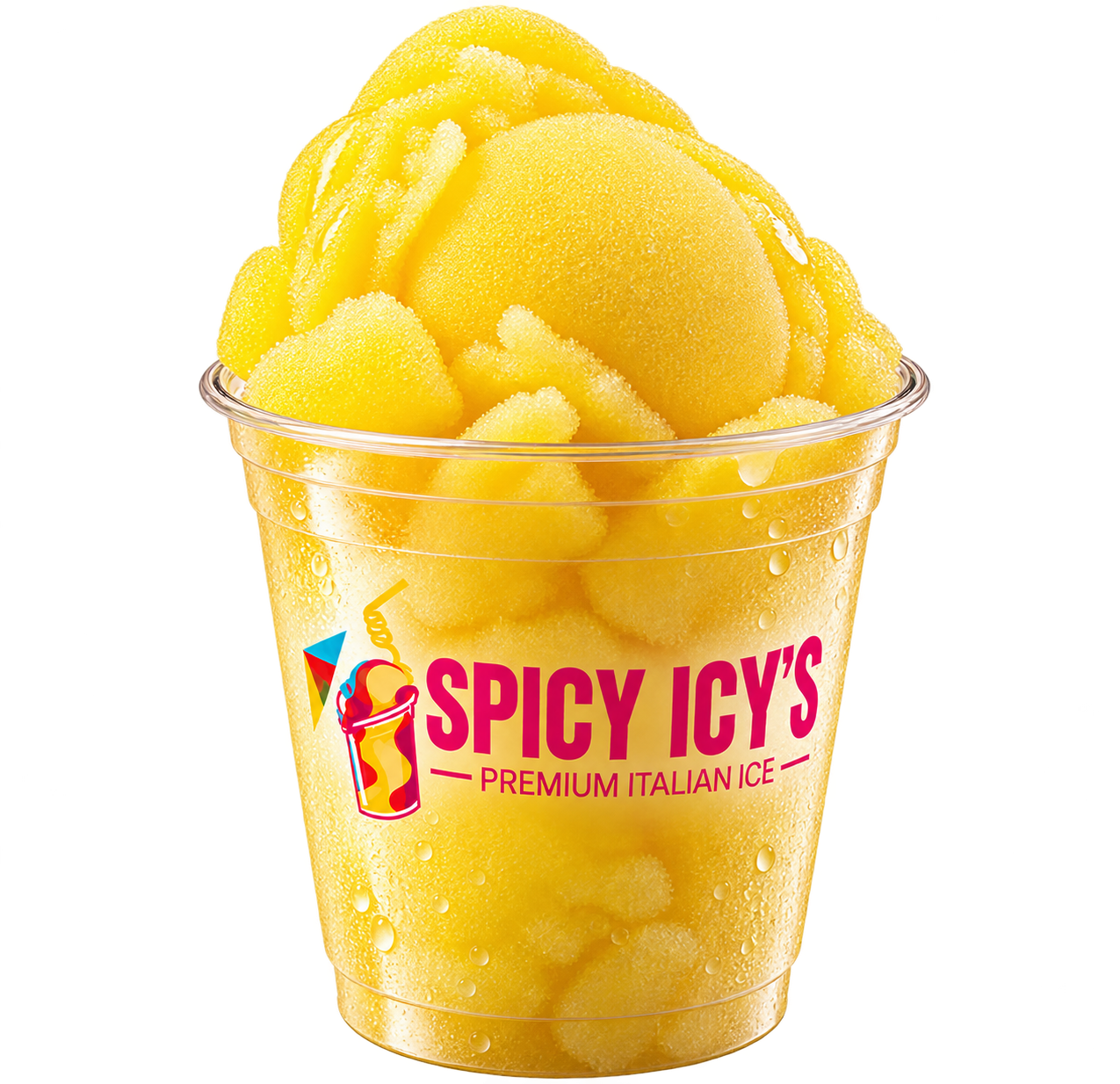Lemon Italian ice cup
