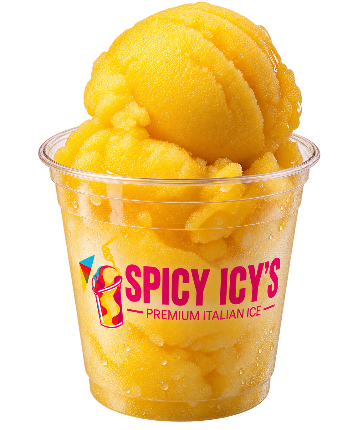 Pineapple Italian ice cup