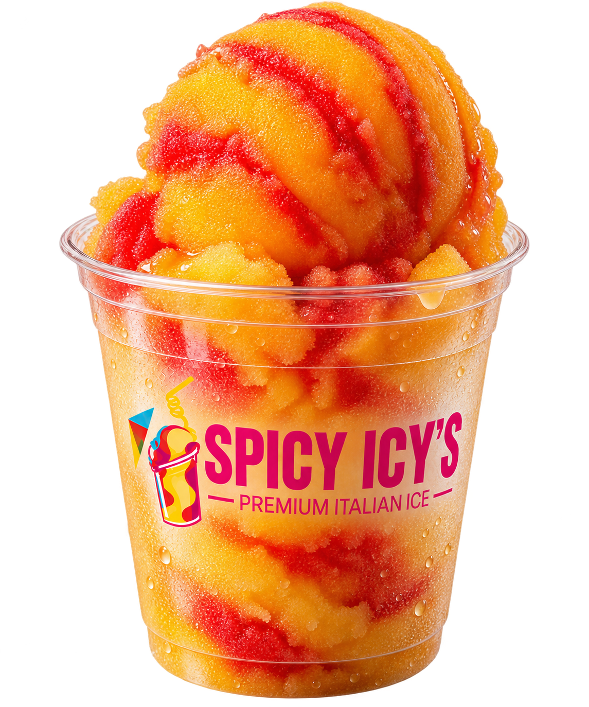 Spicy Mango Italian ice cup